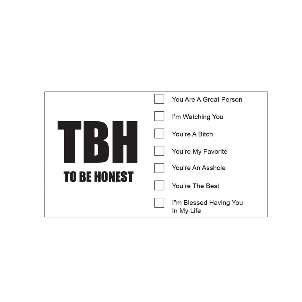 TBH NOVELTY BUSINESS CARDS 25CT