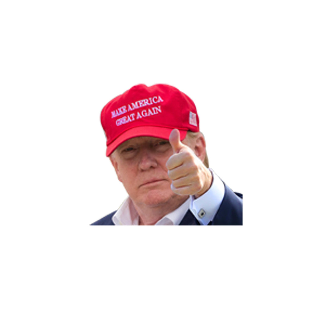 Donald Trump Decals Car Stickers Funny Left Window Peel Off Political (Trump Red hat)