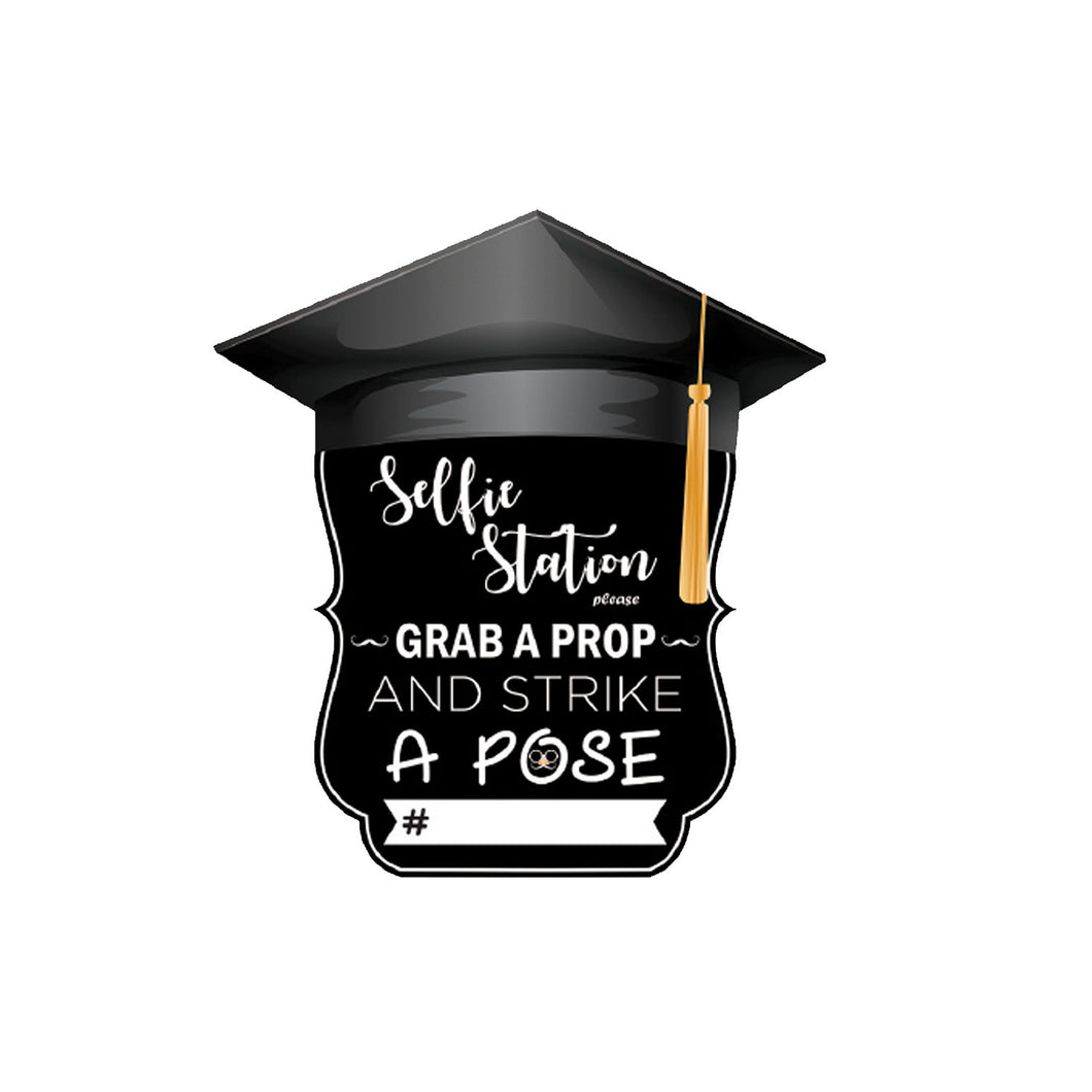 Graduation Photo Booth Hashtag Sign