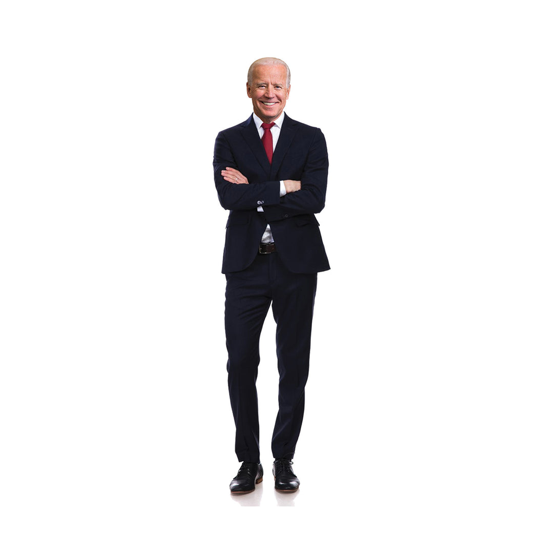 Joe Biden In Black Suit Cardboard Standup 6 ft
