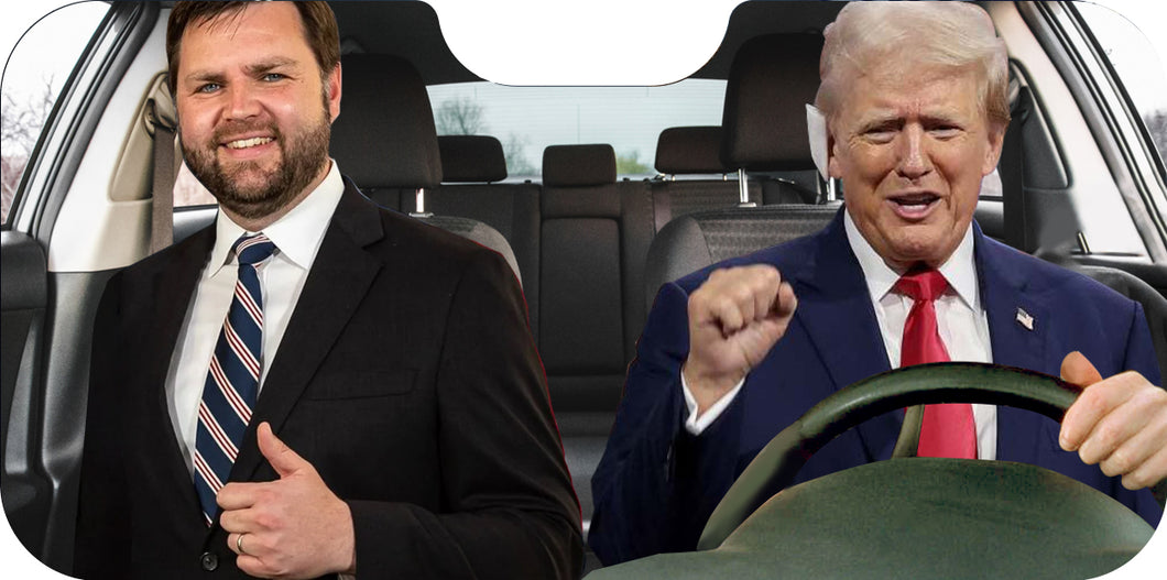 trump&jd car sunshade