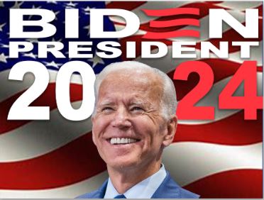 President Biden 2024 Flag Design Lawn Sign