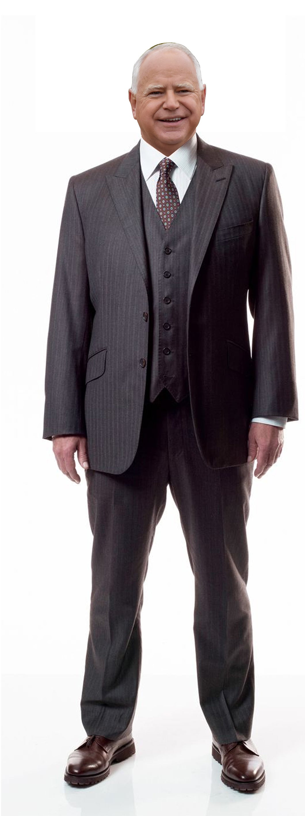 Tim Walz Grey Suit Life-size Cardboard Cutout