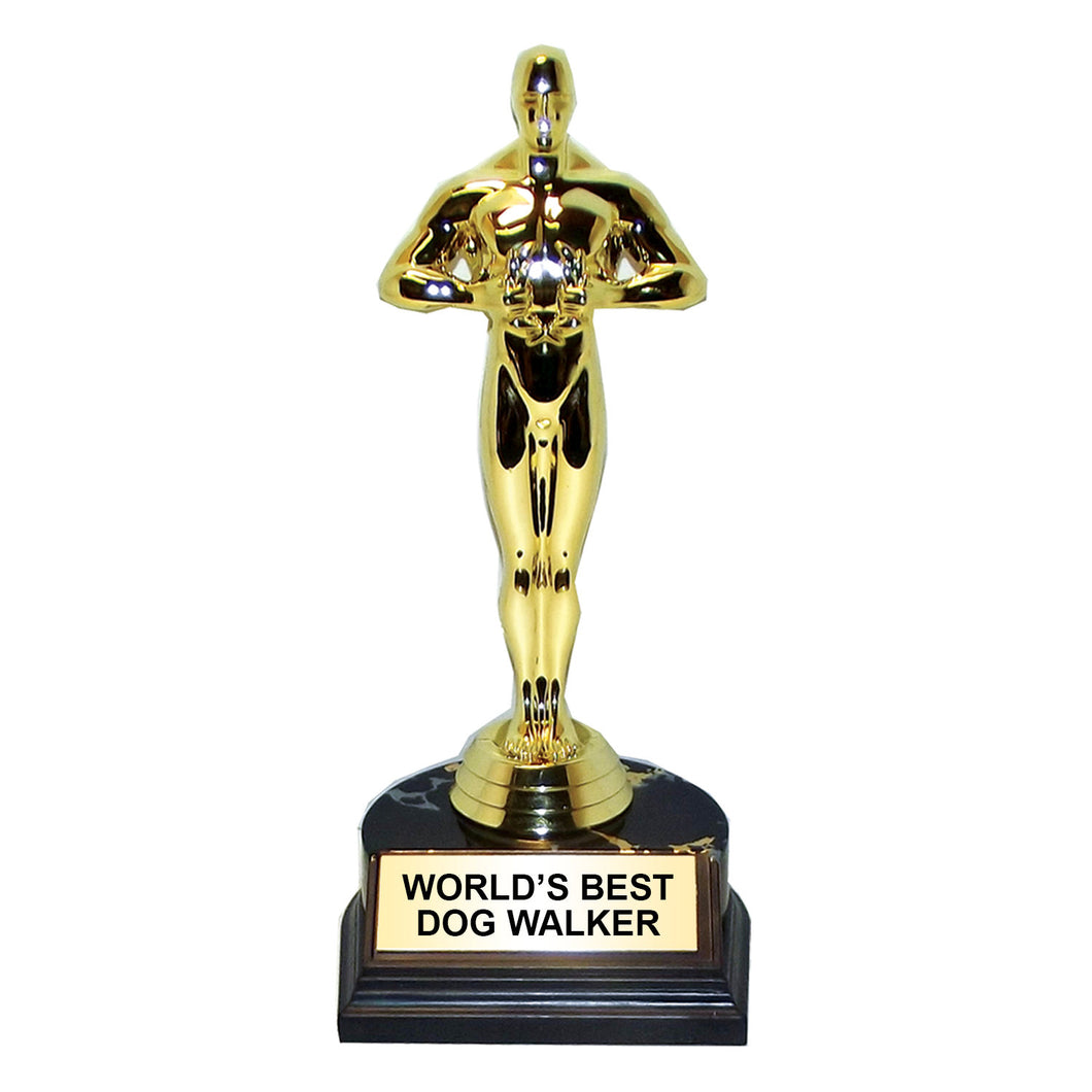 world's best dog walker Trophy (7 inches)