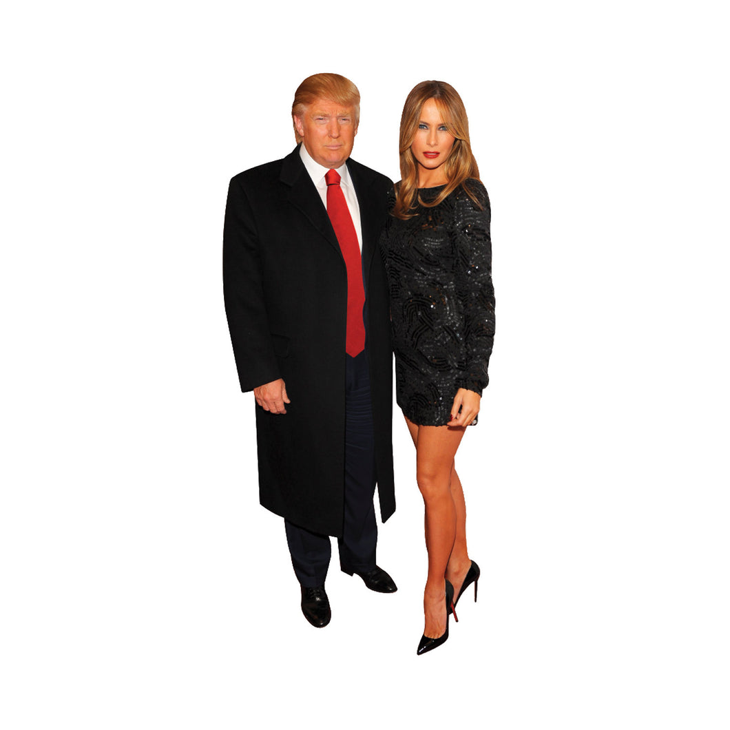Donald and Melania Trump Life Size Cardboard Standup 6ft