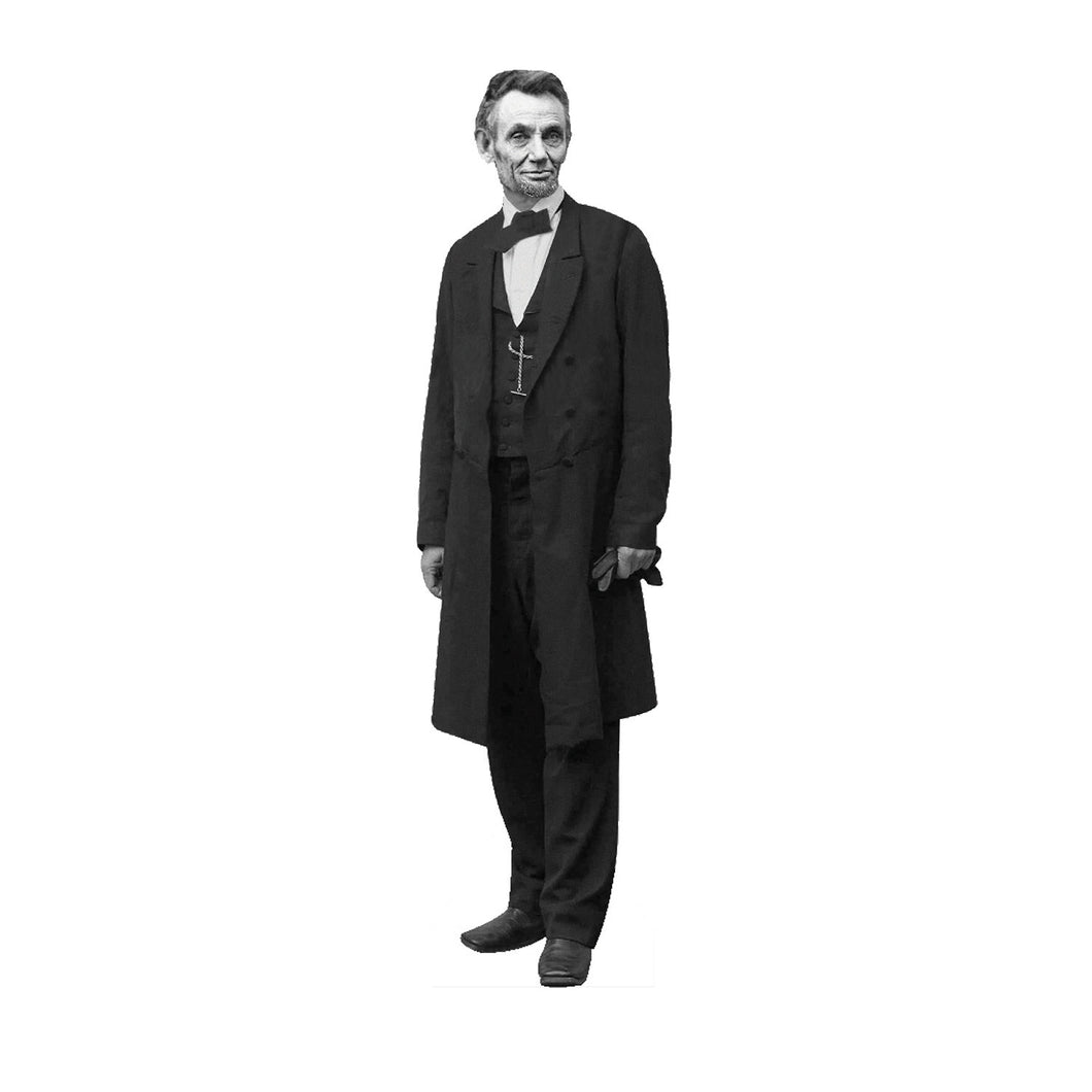 President Abraham Lincoln Life Size Carboard Stand Up, Without Hat, 6 feet