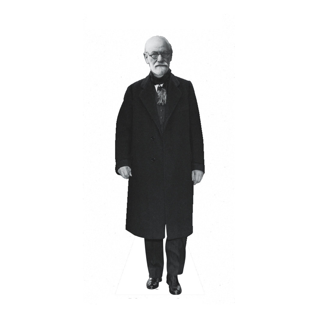 Sigmund Freud Life Size Carboard Stand Up, Black and White Print, 5 feet…