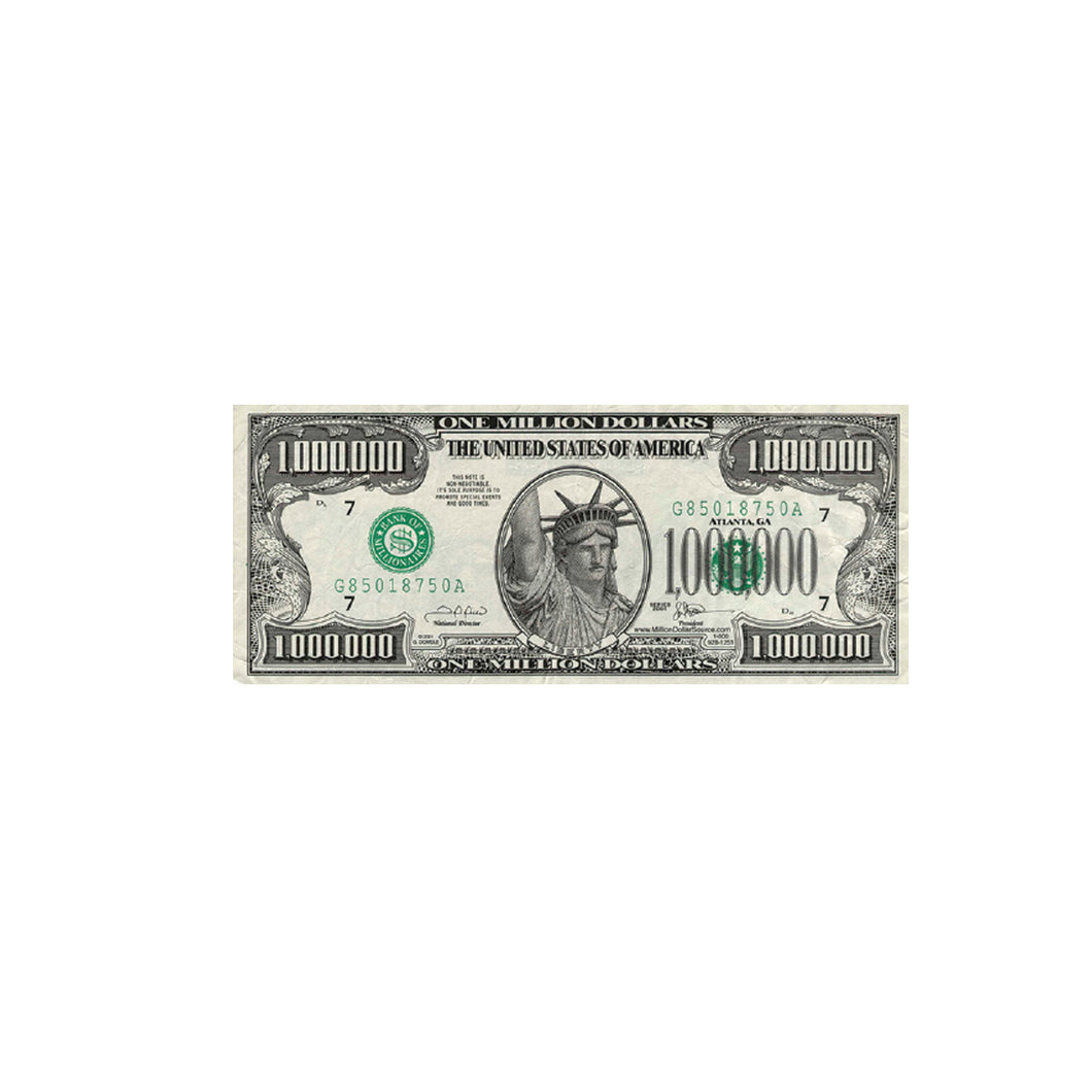 Giant Million Dollar Bill Cardboard Stand Up, 47 X 20 inches…