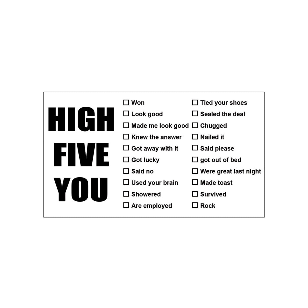 High Five Business Cards  25ct