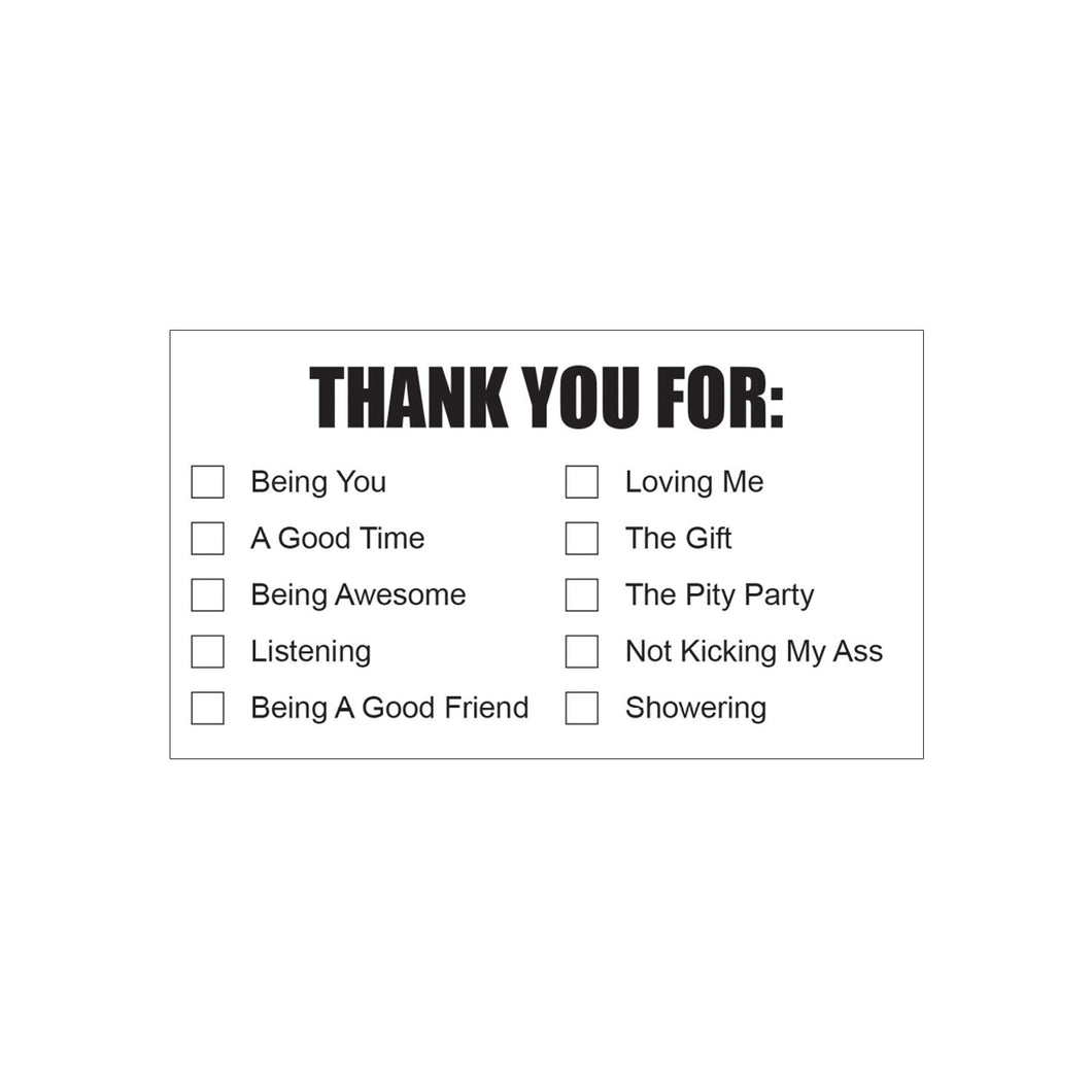 THANK YOU FOR BUSINESS CARDS  25CT