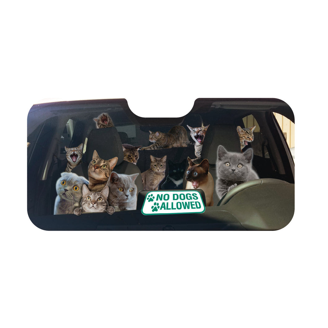 Animal Themed Sunshade | Novelty Car Accessory (Cat)…