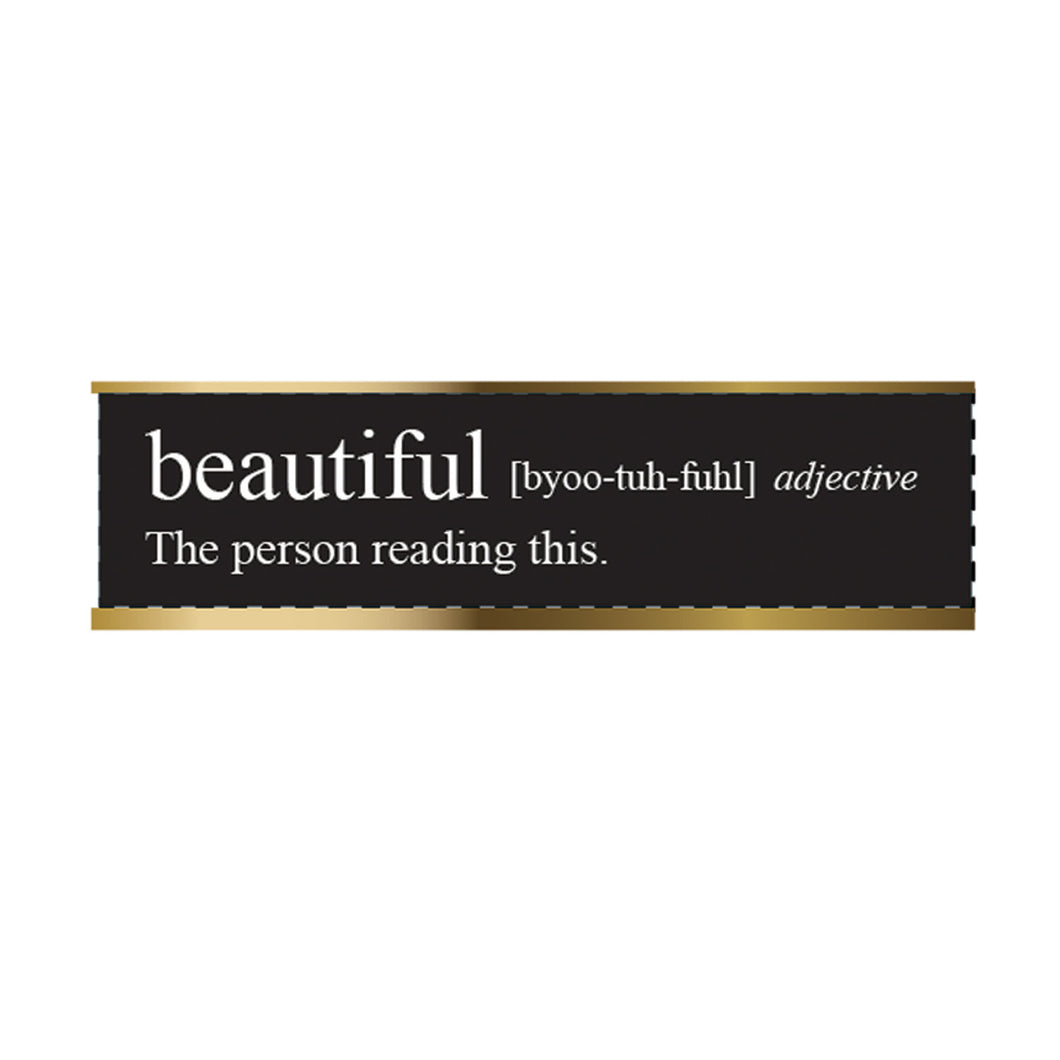 Desk Sign  BEAUTIFUL Black and Gold