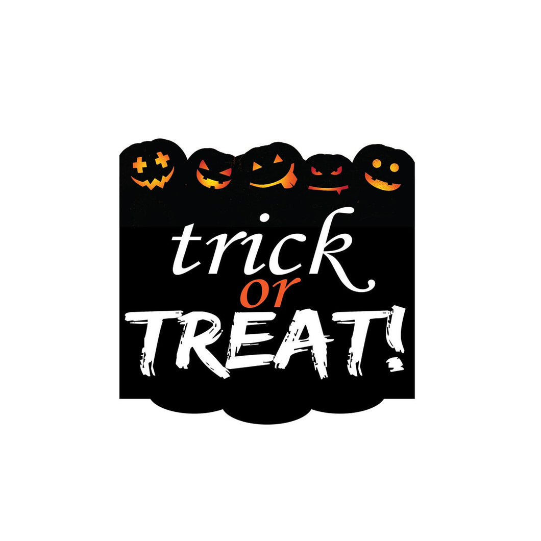 Trick or Treat! Sinister Jack-O-Lantern Yard Sign