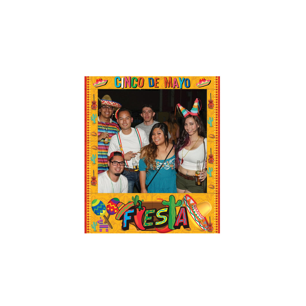  Fiesta Selfie Themed Birthday Party Photo Frame Prop, 35 X 30 inches