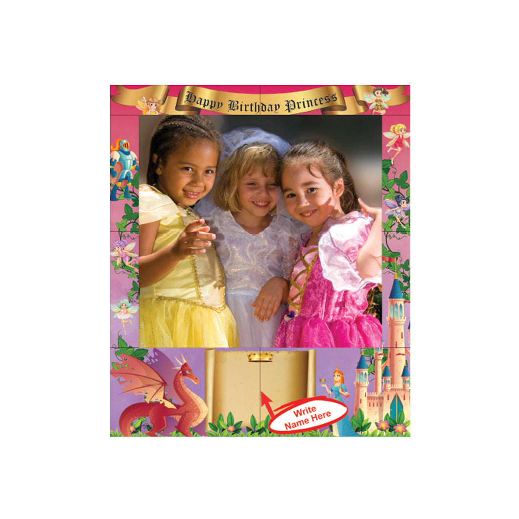 Birthday Princess Themed Birthday Party Photo Frame Prop, 35 X 30 inches