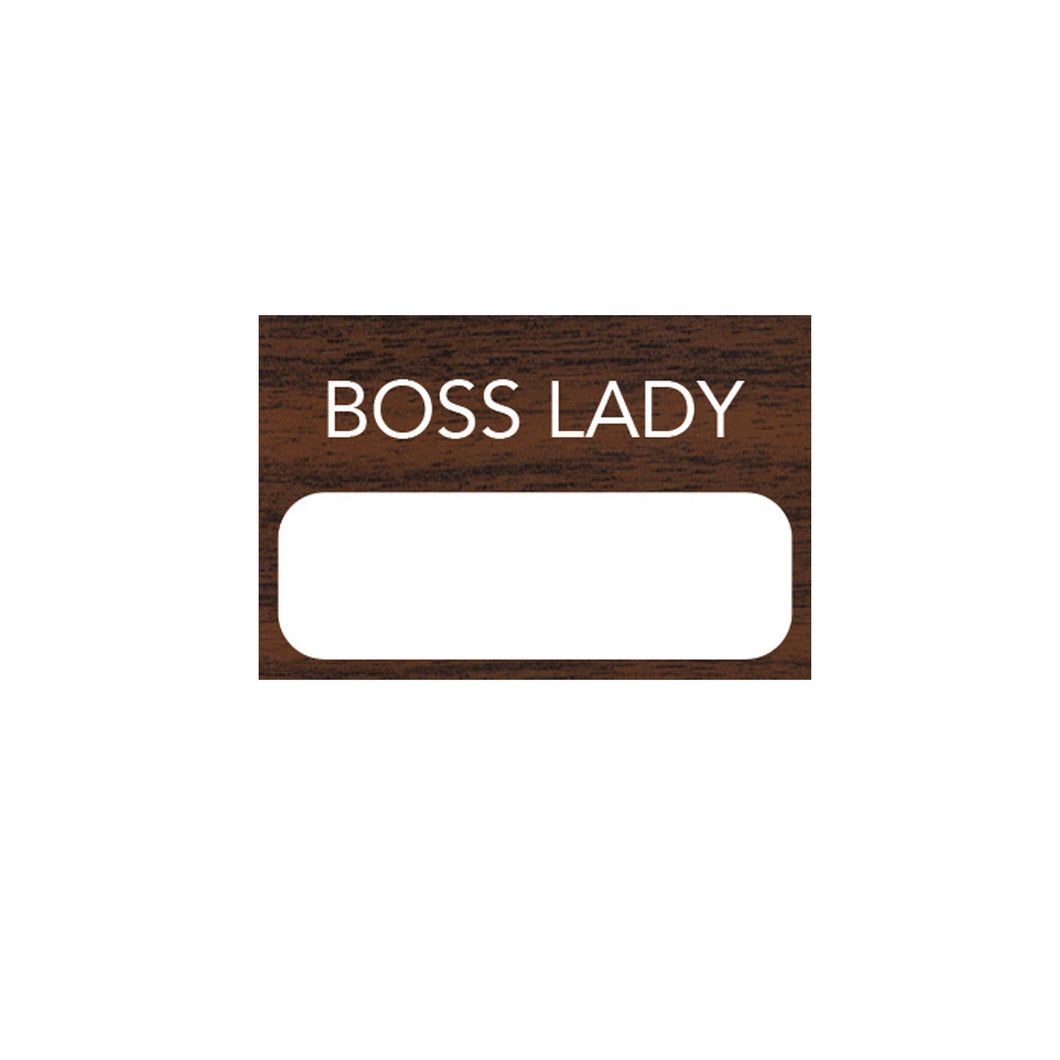 BOSS LADY PERSONALIZED TAG