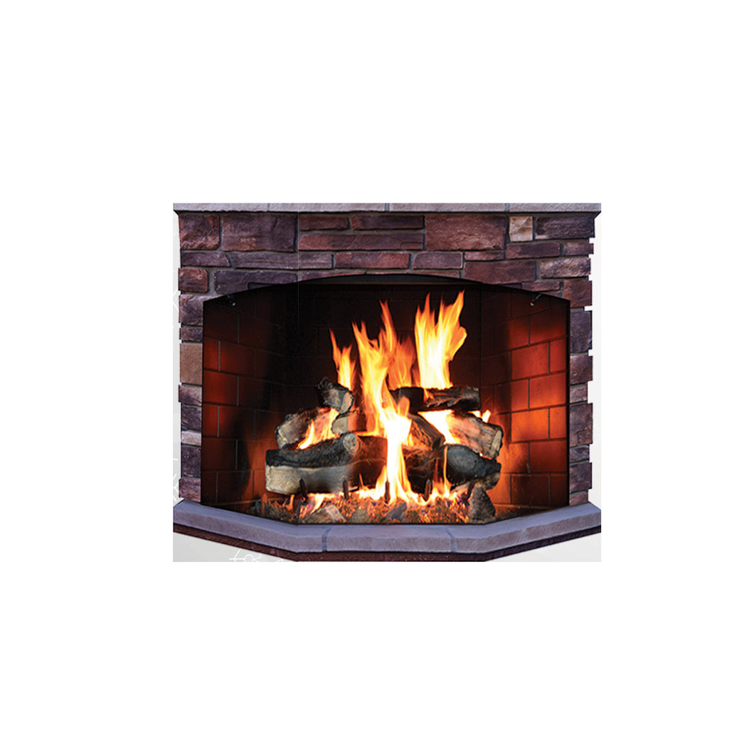 Brick Fireplace Cardboard Stand Up 6Ft