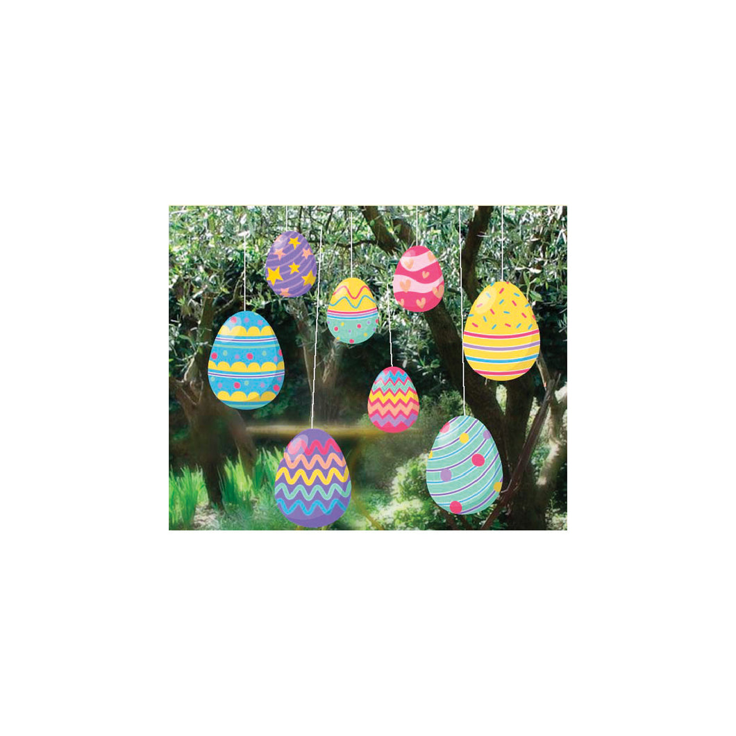 Hanging Easter Eggs Pack of (8) 8