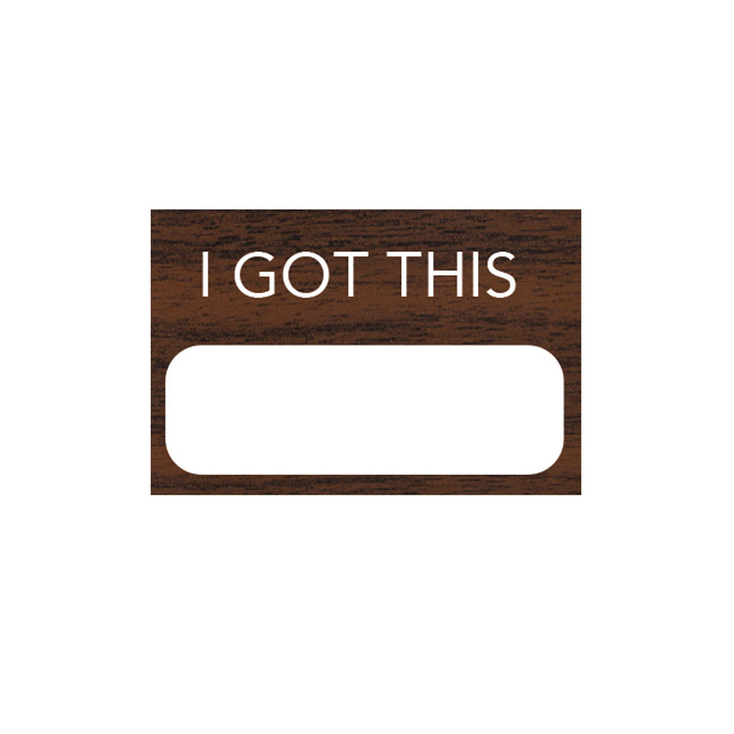 I GOT THIS PERSONALIZED TAG