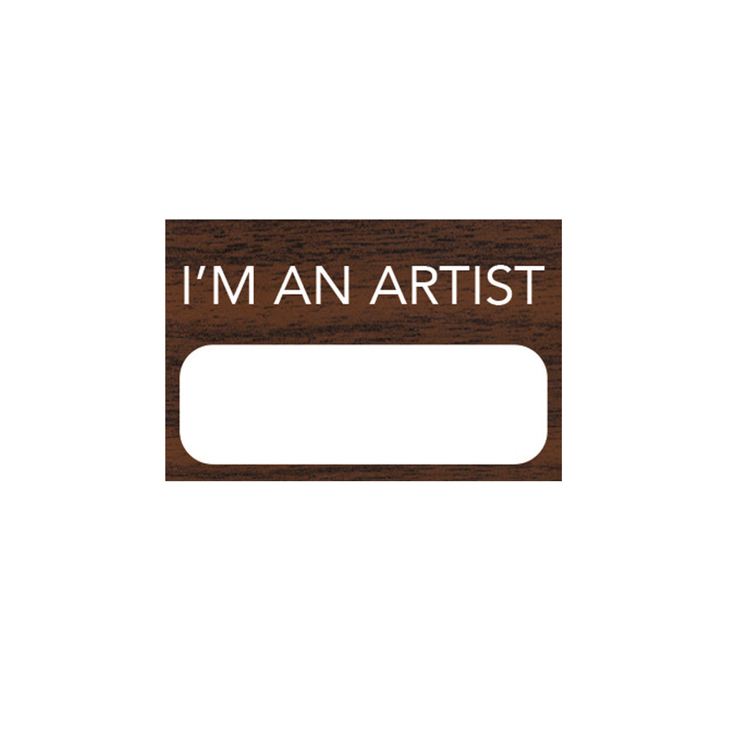 IM AN ARTIST PERSONALIZED TAG