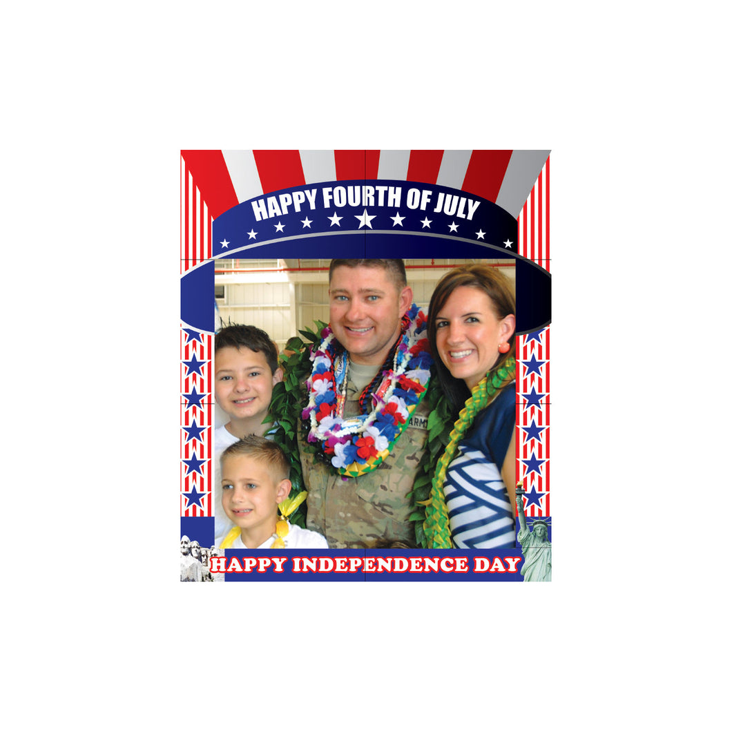 Independence Day Themed Birthday Party Photo Frame Prop, 35 X 30 inches