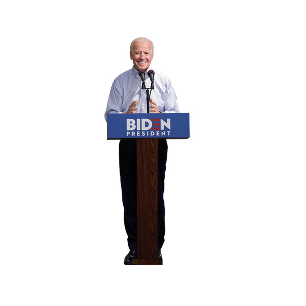 Joe Biden podium  Cardboard Stand Up 6Ft