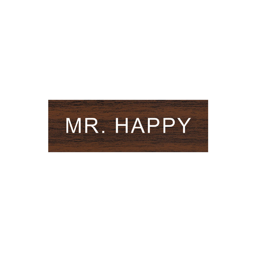 Mr Happy Funny Name tag
