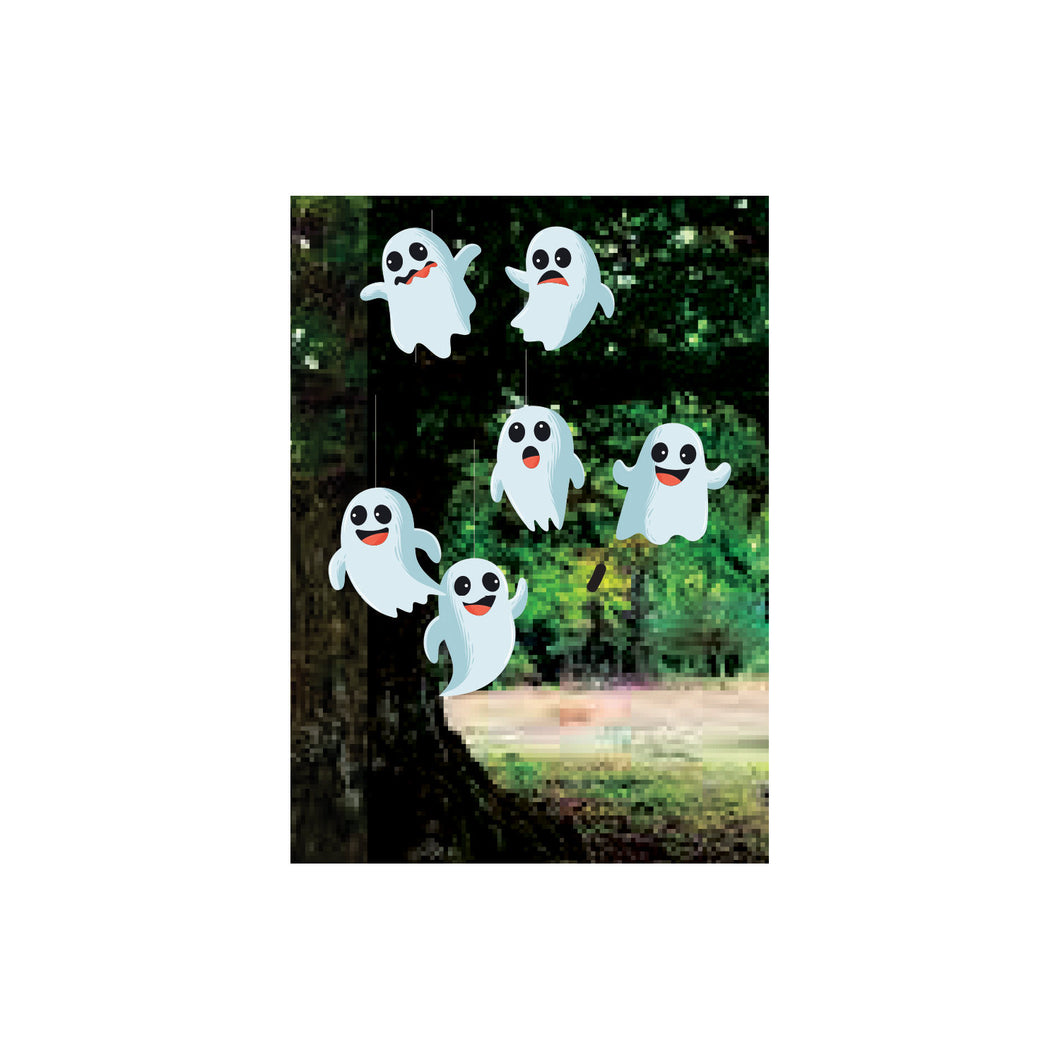 Set of 6 Ghosts 10x12