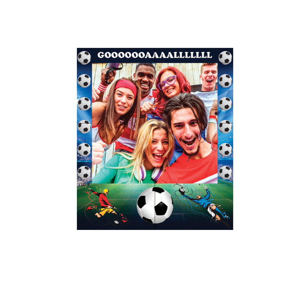 Soccor Selfie Themed Birthday Party Photo Frame Prop, 35 X 30 inches