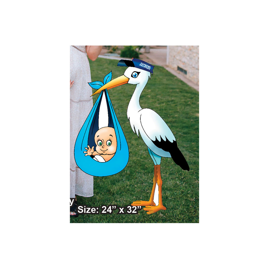 Stork it’s a boy Party Photo Frame Prop, 35 X 30 inches