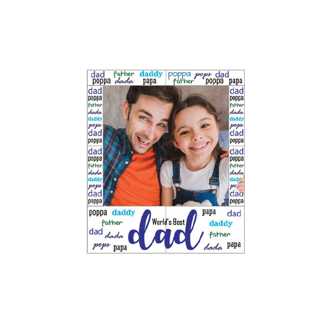 World's Best Dad Party Photo Frame Prop, 35 X 30 inches