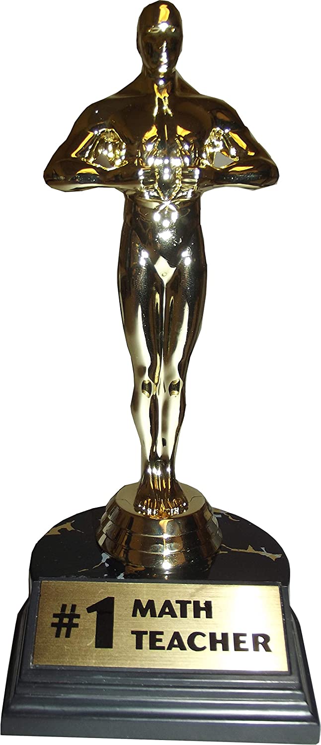 #1 Math Teacher Trophy)
