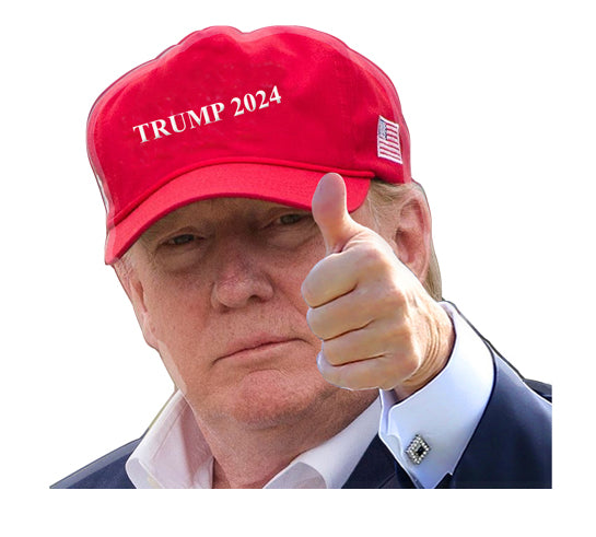 TRUMP RED 2024 CAR DECAL